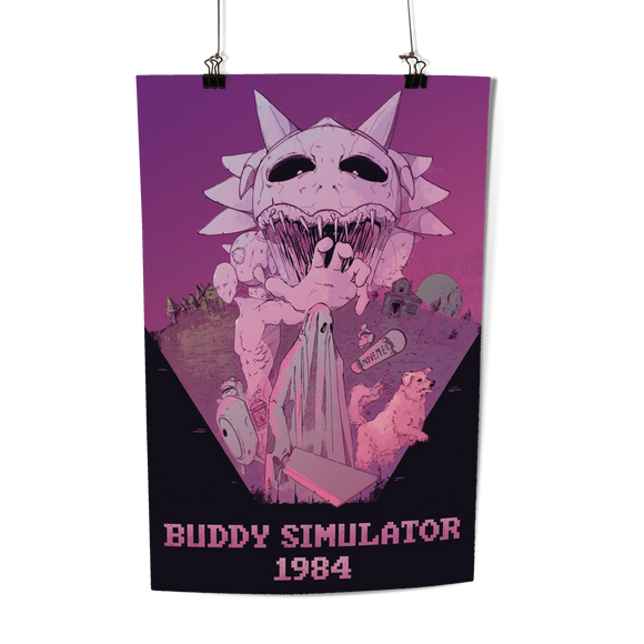 Buddy Simulator 1984 Retro Poster