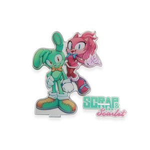Scrap & Scarlet Standee