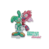 Scrap & Scarlet Standee