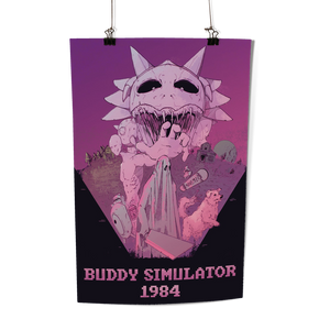 Buddy Simulator 1984 Retro Poster