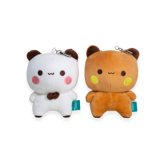 Bear and Panda Plush Keychains